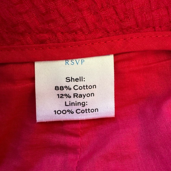 Draper James Women's‎ Size 6 Textured Red Shorts - Picture 8 of 9